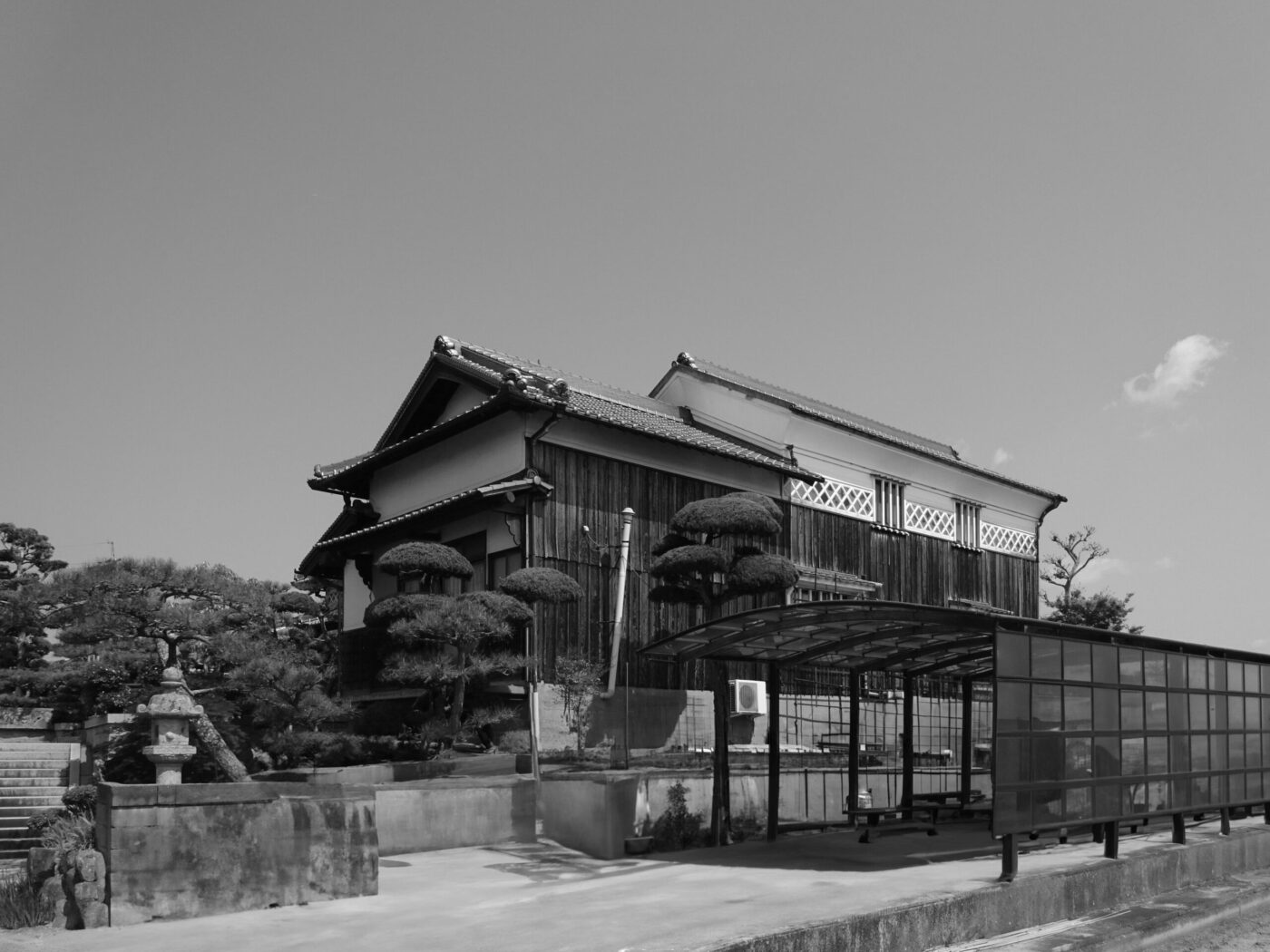 田園に建つ古民家再生工事Before外観